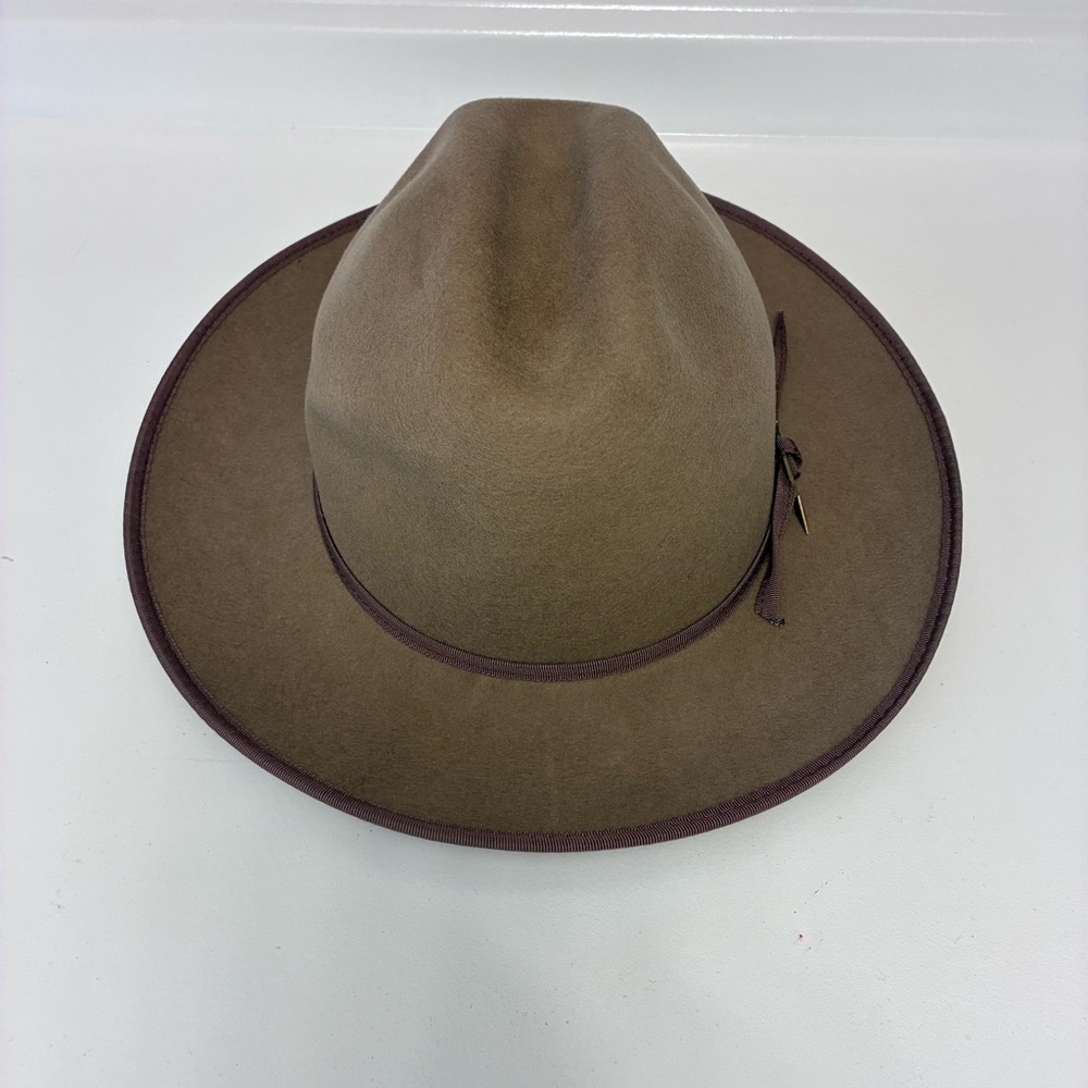 Open Road Felted Wool Brown Wide-Brim Hat NWT - Picture 2 of 7